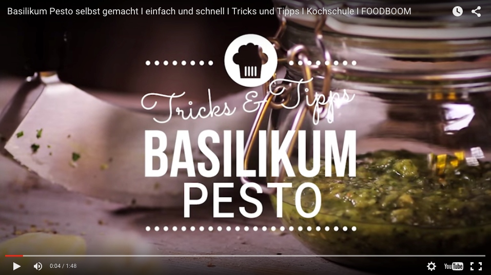 Selbstgemachtes Pesto